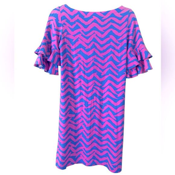 Lilly Pulitzer Lula Dress Pop Up I Got Lucky - Picture 2 of 6